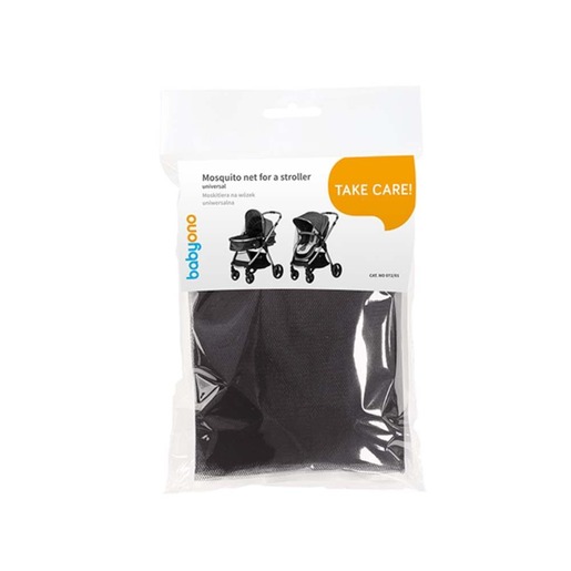 BabyOno Univerzalna mrežica protiv komaraca, za kolica, crna