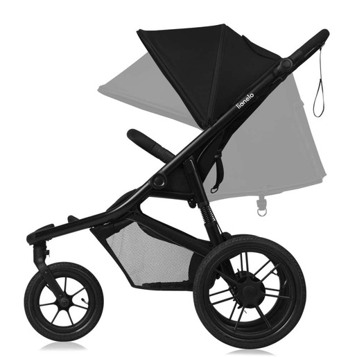 Lionelo Azura sportska kolica s tri kotača, Black Onyx