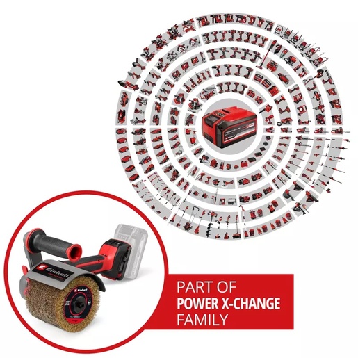 EINHELL akumulatorska brusilica za satiniranje TP-BR 18/32 Li BL-Solo, 18V, četka Ø 120mm