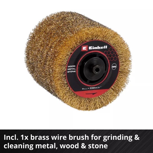 EINHELL akumulatorska brusilica za satiniranje TP-BR 18/32 Li BL-Solo, 18V, četka Ø 120mm