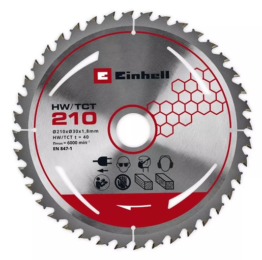 EINHELL akumulatorska stolna kružna pila TE-TS 36/8 T Li-Solo, 2x18V, 3800 okretaja/min., Ø 210mm