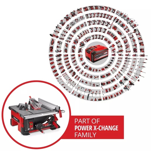 EINHELL akumulatorska stolna kružna pila TE-TS 36/8 T Li-Solo, 2x18V, 3800 okretaja/min., Ø 210mm