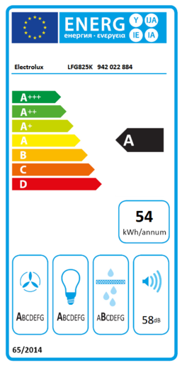 Electrolux napa LFG825K