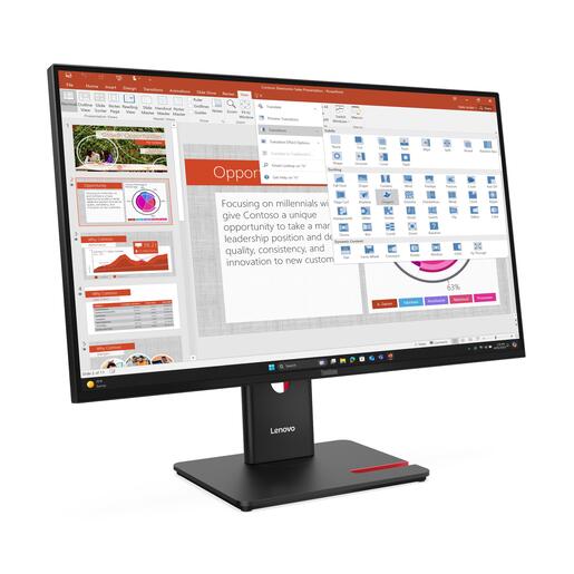 Lenovo 27" monitor ThinkVision T27-40, 64A5MAT6EU, IPS Full HD, 120Hz, 4ms, HDMI, DisplayPort, VGA