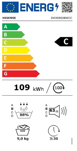 Hisense sušilica rublja DH3S902BWCC