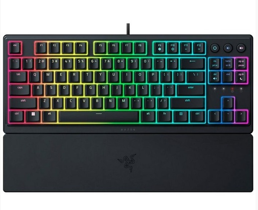 Razer Ornata V3 Tenkeyless, UK ISO, žična membranska low-profile tipkovnica, veličina TKL, RZ03-04880300-R3W1