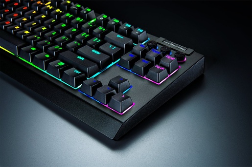 Razer BlackWidow V4 Tenkeyless HyperSpeed, Orange switch, UK ISO, bežična mehanička tipkovnica, veličina TKL, RZ03-05480300-R3W1
