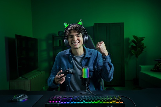 Razer Kraken Kitty V3 Pro, bežične slušalice, on-ear, crne, RZ04-05170300-R3M1