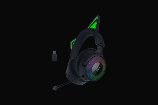 Razer Kraken Kitty V3 Pro, bežične slušalice, on-ear, crne, RZ04-05170300-R3M1