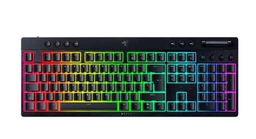 Razer BlackWidow V4 Low-Profile HyperSpeed, US ANSI, bežična low-profile mehanička tipkovnica, puna veličina, RZ03-05271000-R3W1