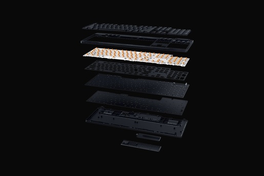 Razer BlackWidow V4 Low-Profile HyperSpeed, US ANSI, bežična low-profile mehanička tipkovnica, puna veličina, RZ03-05271000-R3W1