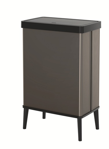 CURVER koš za smeće sastavljiv, Verto, 54 L, 43,5 x 26,5 x 68,7 cm, IML Perla siva boja