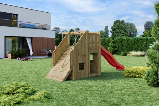 Fungoo drveno dječje igralište RAMPHOUSE set