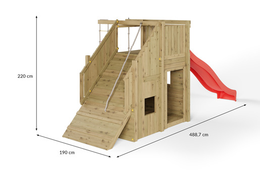 Fungoo drveno dječje igralište RAMPHOUSE set