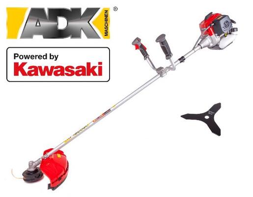 ADK motorni trimer za travu GTB530KU, 2.72 KS, 53.2 cm3, 3000 o/min, sjekač + nož, bočno nošenje