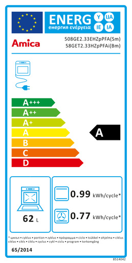 Amica štednjak 58GET2.33HZpPFAi(Bm)