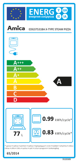 Amica pećnica EDG37531BA X-TYPE