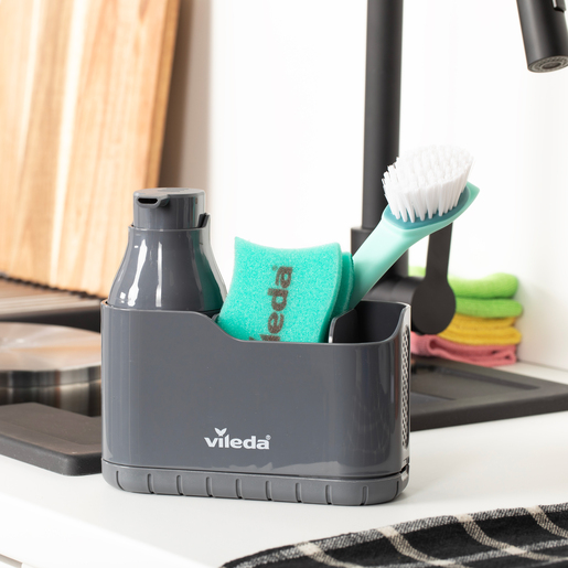 Vileda organizator za sudoper s dozatorom tekućeg sapuna Easy Kitchen