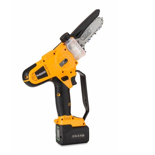 VOLPI baterijska pila za grane PREDATOR PVS5500, 650W, 2x14.4V baterije, 4.0Ah punjač, automatsko podmazivanje