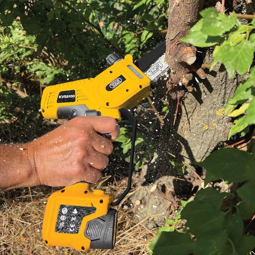 VOLPI baterijska pila za grane PREDATOR PVS5100, 650W, 2x14.4V baterije, 2.5Ah punjač