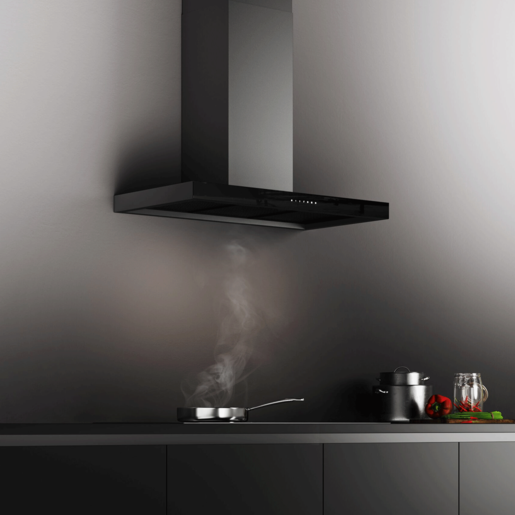 Fim airworks kuhinjska napa Norma 90 crni Inox + crno staklo