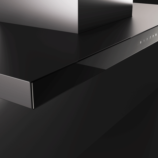 Fim airworks kuhinjska napa Norma 90 crni Inox + crno staklo