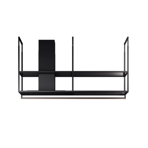 Fim airworks kuhinjska napa Ofiuco Island 120 Crna Mat + Dimljeno staklo