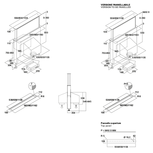 Fim airworks kuhinjska napa Newton Panel 116 Inox