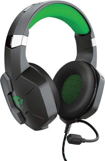 Trust GXT 323X Carus, žičane gaming slušalice, crne