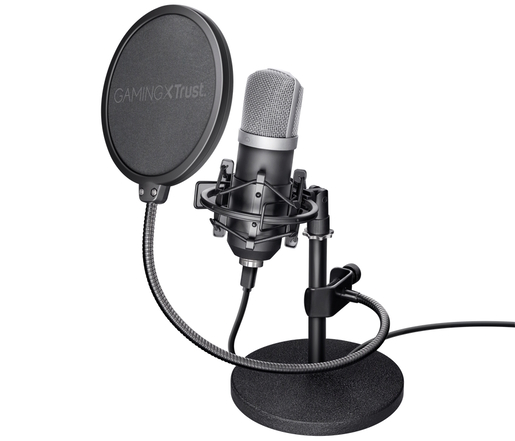 Trust GXT 252 Emita, USB mikrofon za streamanje, crni