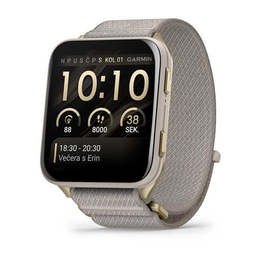 Garmin Venu X1 Soft, Gold French Gray Nylon, 010-02980-09, pametni sat