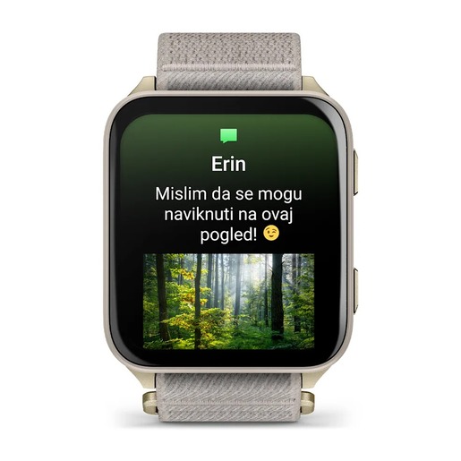 Garmin Venu X1 Soft, Gold French Gray Nylon, 010-02980-09, pametni sat