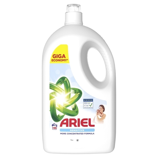 Ariel tekući deterdžent Sensitive, 100 pranja, 4.5 l