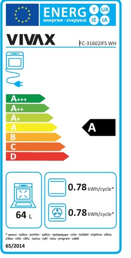 VIVAX HOME štednjak FC-31602IFS WH