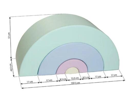 IGLU set RAINBOW - pastelni