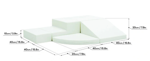 IGLU set CORNER CLIMBER - bijeli