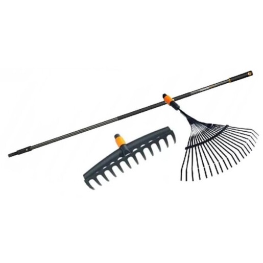 FISKARS set grablje za lišče + grablje univerzalne + drška QuikFit 1018794