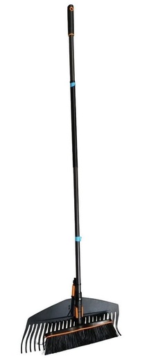 FISKARS set grablje za lišče + metla + drška QuikFit 1016608