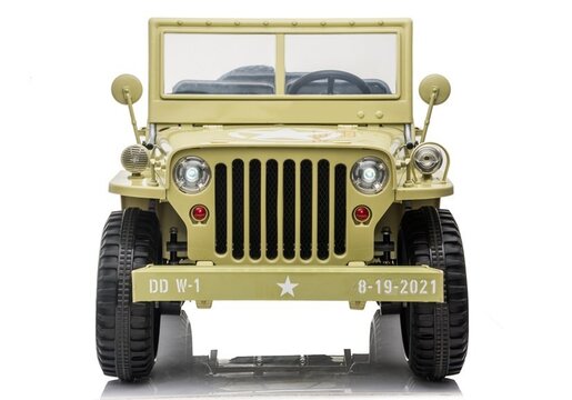 Jeep JH 101 bež - 3 sjedala - auto na akumulator