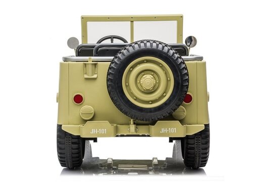Jeep JH 101 bež - 3 sjedala - auto na akumulator
