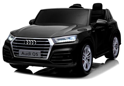 Licencirani Audi Q5 dvosjed crni lakirani - auto na akumulator
