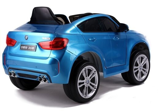 Licencirani BMW X6 plavi lakirani - auto na akumulator - NOVI dizajn