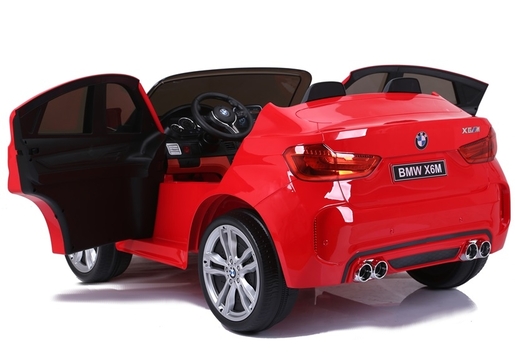 Licencirani BMW X6 M crveni - dvosjed - auto na akumulator