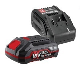 PRAKTIK akumulatorski set alata za obrezivanje PTQ147 škare 18V + PTQ140 mini lančana pila 18V + PTQ133 punjač i baterija 2.0Ah