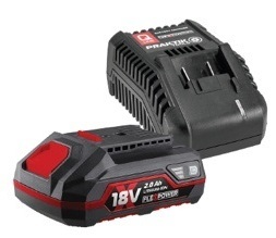 PRAKTIK akumulatorski set alata za obrezivanje PTQ097 škare 18V + PTQ134 mini lančana pila 18V + PTQ133 punjač i baterija 2.0Ah