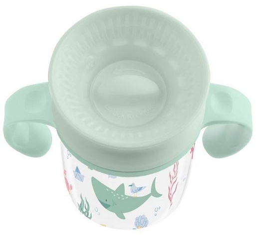 Kikka Boo čaša 360° 300 ml Deep Sea, Mint