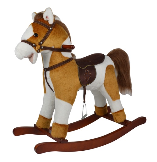 Bertonne konjić na ljuljanje, smeđe bijeli