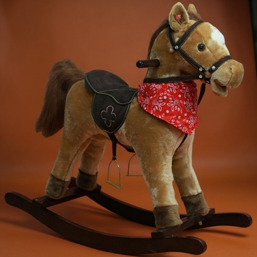 Bertonne konjić na ljuljanje, smeđi