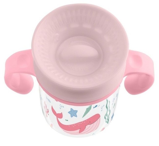 Kikka Boo čaša 360° 300 ml Deep Sea, Pink