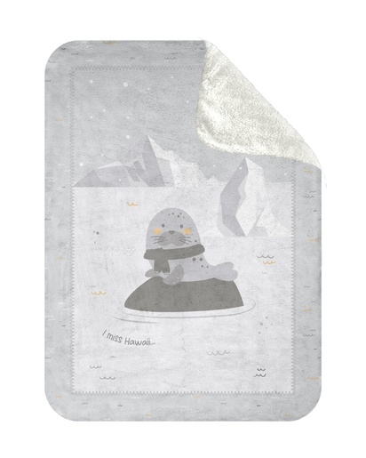 Kikka Boo Deka Soft Sherpa 110x140, Seally Me